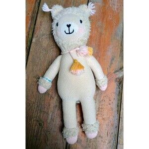 Lola the Llama Cuddle + Kind Knitted Peru Handmade Limited Pink Plushie Soft Toy